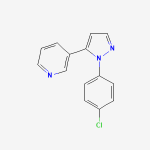 3-(1-(4-chlorophenyl)-1H-pyrazol-5-yl)pyridine
