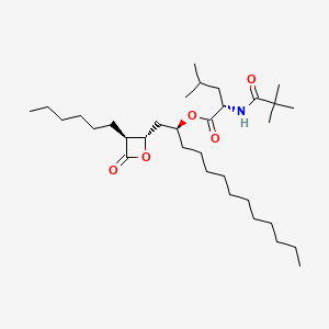 molecular formula C33H61NO5 B581158 N-Deformyl-N-pivaloyl Orlistat CAS No. 1356017-35-0