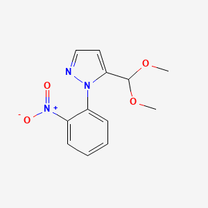 5-(dimethoxymethyl)-1-(2-nitrophenyl)-1H-pyrazole