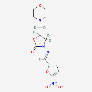 2-Oxazolidinone-4,4,5-d3, 5-(4-morpholinylmethyl-d2)-3-[[(5-nitro-2-furanyl)methylene]amino]-