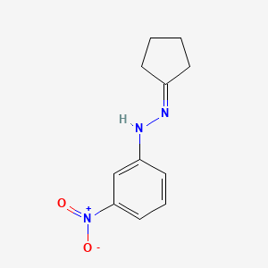 molecular formula C11H13N3O2 B5811667 N-(cyclopentylideneamino)-3-nitroaniline 