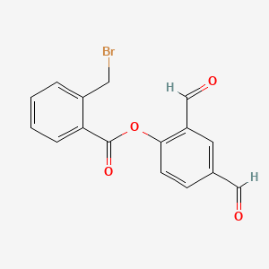 2,4-Diformylphenyl 2-(bromomethyl)benzoate
