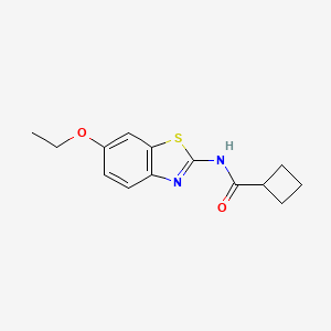 molecular formula C14H16N2O2S B5811765 N-(6-ethoxybenzo[d]thiazol-2-yl)cyclobutanecarboxamide 