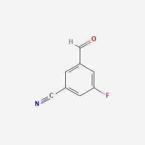 molecular formula C8H4FNO B581179 3-Fluoro-5-formylbenzonitrile CAS No. 1003708-42-6
