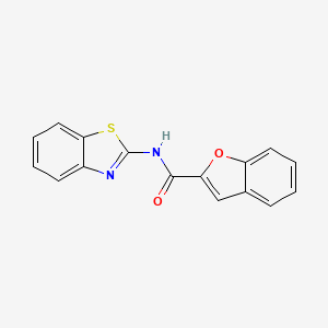 molecular formula C16H10N2O2S B5811791 N-(1,3-benzothiazol-2-yl)-1-benzofuran-2-carboxamide 
