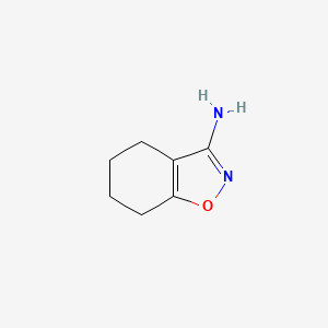 molecular formula C7H10N2O B581180 4,5,6,7-Tetrahydrobenzo[d]isoxazol-3-amine CAS No. 1004-64-4