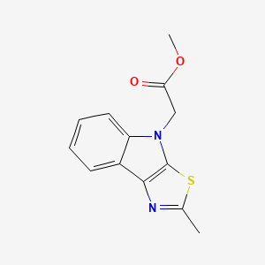 molecular formula C13H12N2O2S B5811857 METHYL 2-(2-METHYL-4H-[1,3]THIAZOLO[5,4-B]INDOL-4-YL)ACETATE 