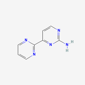 molecular formula C8H7N5 B581188 [2,4'-Bipyrimidin]-2'-amine CAS No. 1269291-45-3