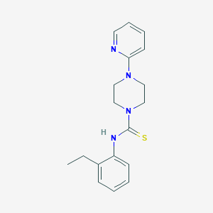 molecular formula C18H22N4S B5811937 N-(2-ethylphenyl)-4-(2-pyridinyl)-1-piperazinecarbothioamide 