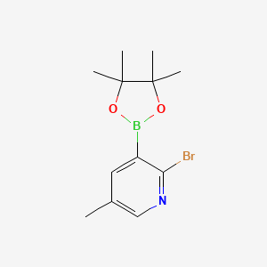 2-Bromo-5-methyl-3-(4,4,5,5-tetramethyl-1,3,2-dioxaborolan-2-yl)pyridine