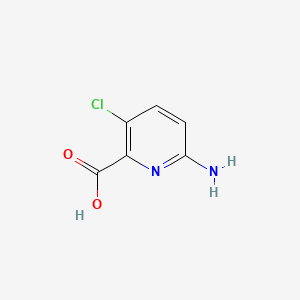 molecular formula C6H5ClN2O2 B581197 6-Amino-3-chloropicolinic acid CAS No. 1020917-27-4