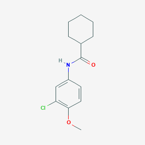 molecular formula C14H18ClNO2 B5811975 N-(3-chloro-4-methoxyphenyl)cyclohexanecarboxamide 