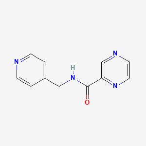 molecular formula C11H10N4O B5811996 N-(pyridin-4-ylmethyl)pyrazine-2-carboxamide 
