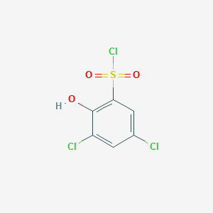 molecular formula C6H3Cl3O3S B058120 3,5-Dichloro-2-hydroxybenzenesulfonyl chloride CAS No. 23378-88-3