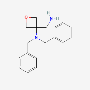 3-(aminomethyl)-N,N-dibenzyloxetan-3-amine