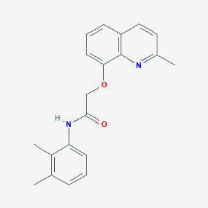 molecular formula C20H20N2O2 B5812224 N-(2,3-dimethylphenyl)-2-[(2-methyl-8-quinolinyl)oxy]acetamide 