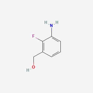 molecular formula C7H8FNO B581227 (3-Amino-2-fluorophenyl)methanol CAS No. 1051899-73-0
