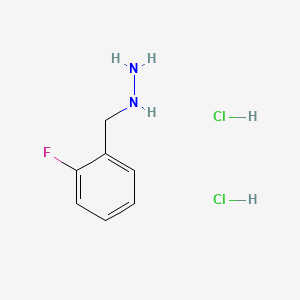 molecular formula C7H11Cl2FN2 B581231 (2-Fluorobenzyl)hydrazine dihydrochloride CAS No. 1349715-77-0