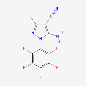 5-Amino-4-cyano-3-methyl-1-(perfluorophenyl)pyrazole