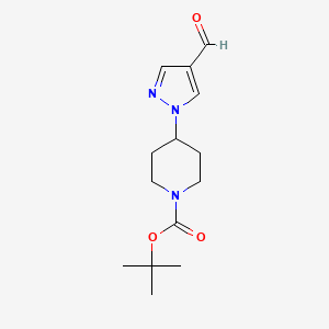 N-(N-BOC-Piperidino)pyrazole-4-carboxaldehyde