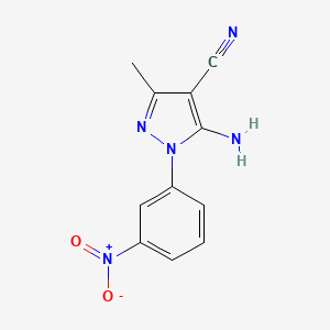 5-Amino-3-methyl-1-(3-nitrophenyl)-1H-pyrazole-4-carbonitrile