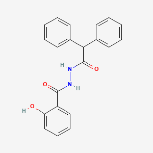 molecular formula C21H18N2O3 B5812559 N'-(2,2-diphenylacetyl)-2-hydroxybenzohydrazide 