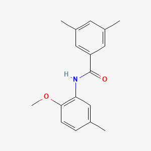 molecular formula C17H19NO2 B5812573 N-(2-methoxy-5-methylphenyl)-3,5-dimethylbenzamide 