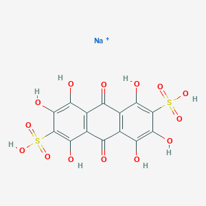 molecular formula C₁₄H₆Na₂O₁₄S₂ B058126 alizarin cyanin BBS CAS No. 10114-40-6