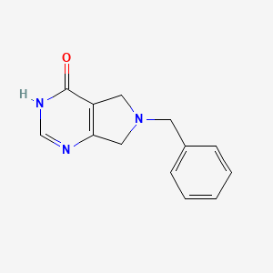 6-Benzyl-6,7-dihydro-3H-pyrrolo[3,4-d]pyrimidin-4(5H)-one