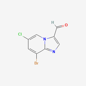 8-Bromo-6-chloroimidazo[1,2-a]pyridine-3-carbaldehyde