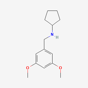 molecular formula C14H21NO2 B5812636 N-CYCLOPENTYL-N-(3,5-DIMETHOXYBENZYL)AMINE 