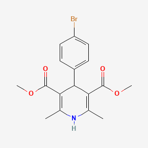 molecular formula C17H18BrNO4 B5812643 Dimethyl 4-(4-bromophenyl)-2,6-dimethyl-1,4-dihydropyridine-3,5-dicarboxylate 