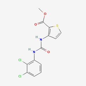 molecular formula C13H10Cl2N2O3S B5812655 METHYL 3-{[(2,3-DICHLOROANILINO)CARBONYL]AMINO}-2-THIOPHENECARBOXYLATE 