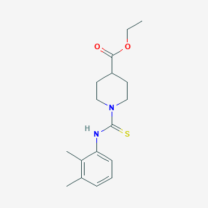 molecular formula C17H24N2O2S B5812717 ETHYL 1-[(2,3-DIMETHYLANILINO)CARBOTHIOYL]-4-PIPERIDINECARBOXYLATE 