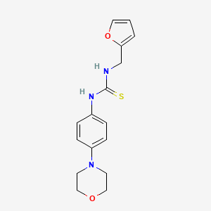 molecular formula C16H19N3O2S B5812771 N-(2-FURYLMETHYL)-N'-(4-MORPHOLINOPHENYL)THIOUREA 
