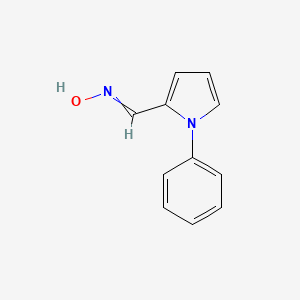 molecular formula C11H10N2O B5812811 N-[(1-phenylpyrrol-2-yl)methylidene]hydroxylamine 