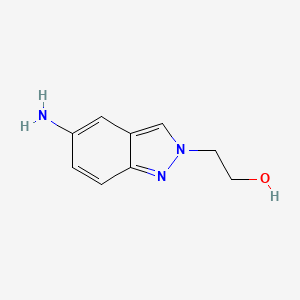 molecular formula C9H11N3O B581282 2-(5-Amino-2H-indazol-2-yl)ethanol CAS No. 1105187-46-9