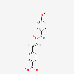 molecular formula C17H16N2O4 B5812871 (2E)-N-(4-ethoxyphenyl)-3-(4-nitrophenyl)prop-2-enamide 