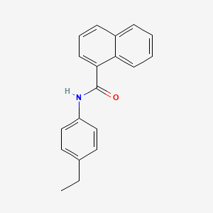 molecular formula C19H17NO B5812883 N-(4-ethylphenyl)naphthalene-1-carboxamide CAS No. 6092-33-7
