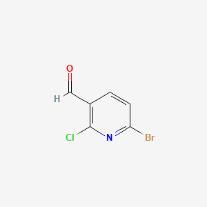 molecular formula C6H3BrClNO B581292 6-Bromo-2-chloronicotinaldehyde CAS No. 1125410-08-3
