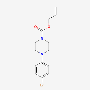 molecular formula C14H17BrN2O2 B581296 Allyl 4-(4-bromophenyl)piperazine-1-carboxylate CAS No. 1133115-38-4