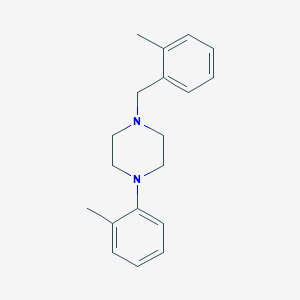 molecular formula C19H24N2 B5812976 1-(2-methylphenyl)-4-[(2-methylphenyl)methyl]piperazine 