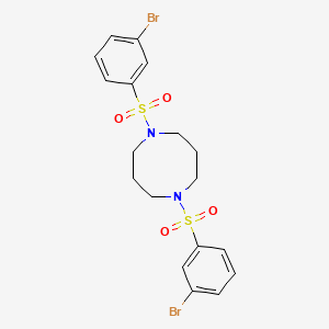 molecular formula C18H20Br2N2O4S2 B581298 1,5-Bis(3-bromophenylsulfonyl)-1,5-diazocane CAS No. 1133116-31-0