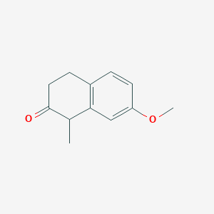 molecular formula C12H14O2 B058130 7-Methoxy-1-methyl-2-tetralone CAS No. 1204-23-5