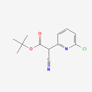 tert-Butyl 2-(6-chloropyridin-2-yl)-2-cyanoacetate
