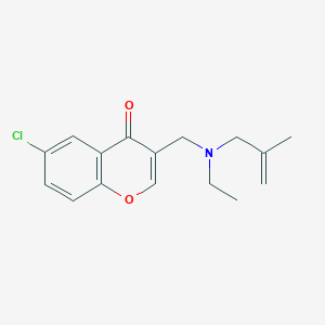 molecular formula C16H18ClNO2 B5813072 6-chloro-3-[[ethyl(2-methylprop-2-enyl)amino]methyl]chromen-4-one 