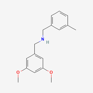 molecular formula C17H21NO2 B5813077 N-[(3,5-dimethoxyphenyl)methyl]-1-(3-methylphenyl)methanamine 