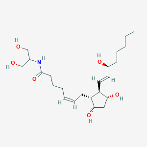 molecular formula C23H41NO6 B058131 PGF2alpha-dihydroxypropanylamine CAS No. 1135226-99-1