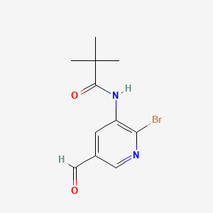 N-(2-Bromo-5-formylpyridin-3-yl)pivalamide