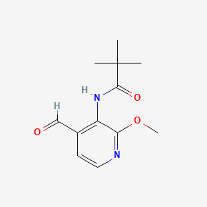molecular formula C12H16N2O3 B581312 N-(4-Formyl-2-methoxypyridin-3-yl)pivalamide CAS No. 1142192-44-6